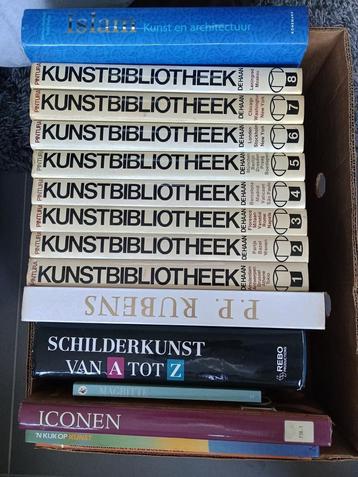 Lot kunstboeken (banendoos vol) beschikbaar voor biedingen