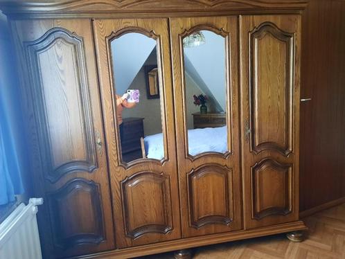 zware zeer mooie eiken slaapkamer zo goed als nieuw, Huis en Inrichting, Kasten | Kleerkasten, Zo goed als nieuw, Ophalen