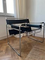 Wassily Chair by Marcel Breuer édition Fasem - cuir noir, Comme neuf, Noir, Cuir