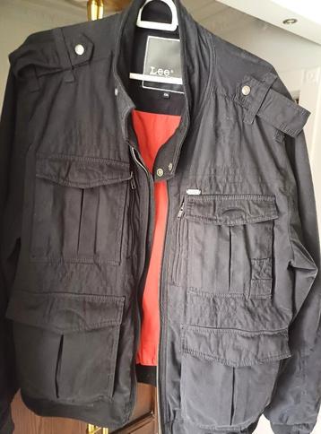 Jas Heren xxl  Lee outerwear, Ophalen, Zo goed als nieuw, Zwart