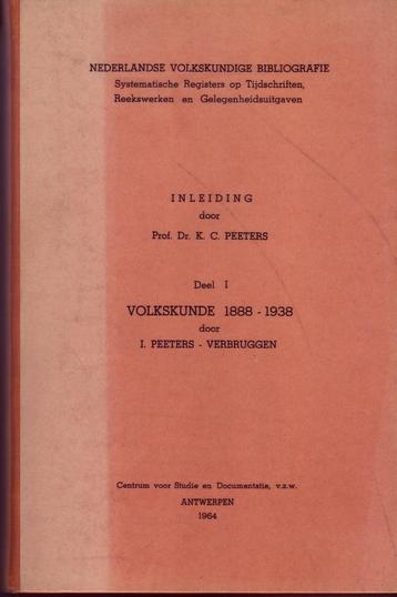 VOLKSKUNDE BIBLIOGRAFIE 37 delen, Boeken, Geschiedenis | Stad en Regio, Ophalen, Zo goed als nieuw