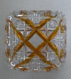 Vierkante asbak, 2-kleurig glas, Verzamelen, Ophalen of Verzenden, Huis en Inrichting