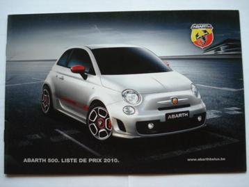 Liste de prix de l'Abarth 500 2010 | Brochure | Catalogue |, Envoi, Utilisé, Autres marques