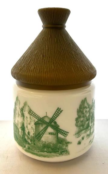 oud vintage Meli honing potje groene tekening beschikbaar voor biedingen