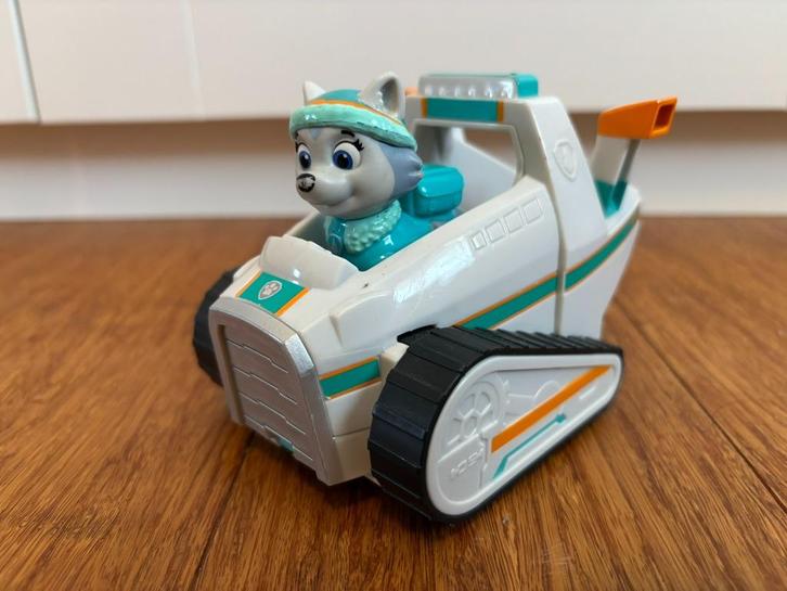 Paw Patrol – Everest, Tracker, Rex + voertuigen, Kinderen en Baby's, Speelgoed | Actiefiguren, Zo goed als nieuw, Verzenden
