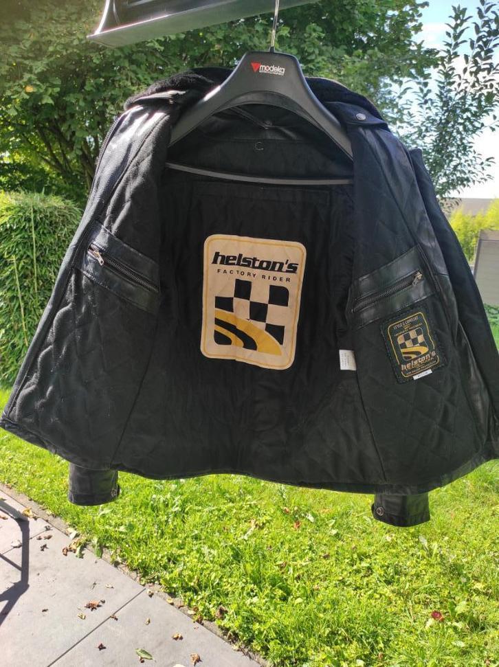 Helstons leren motorjas, Motoren, Kleding | Motorkleding, Jas | leer, Dames, Heren, Tweedehands, Ophalen of Verzenden