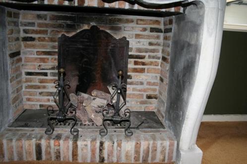 HAARDPLAAT ANTIEK MET 2 STAANDERS/ LIGGERS 500 EURO, Huis en Inrichting, Haarden, Gebruikt, Overige soorten, Ophalen