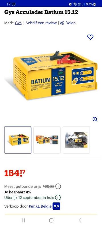 GYS Batium 15.12  beschikbaar voor biedingen