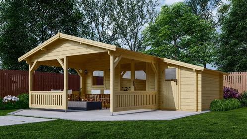 Tuinhuis-Blokhut 4x3+3z: 495 x 340 x 265 (h) cm, Hobby en Vrije tijd, Overige Hobby en Vrije tijd, Nieuw, Verzenden