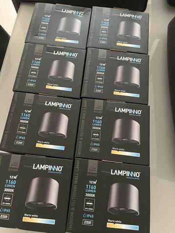 LAMPINNO LED Wandlampen – Binnen & Buiten – Nieuw in doos beschikbaar voor biedingen