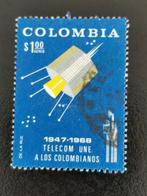Colombie 1968 - Télécommunications, satellite, espace, Affranchi, Amérique du Sud, Enlèvement ou Envoi