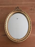 Mooie oude spiegel met goudkleurige lijst kader, Antiek en Kunst, Antiek | Spiegels, Minder dan 100 cm, Minder dan 50 cm, Ophalen of Verzenden