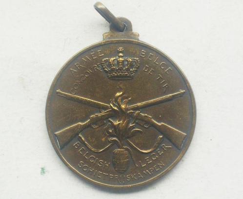 AB-BL médaille de bronze concours de tir Amée belge, Verzamelen, Militaria | Algemeen, Landmacht, Lintje, Medaille of Wings, Verzenden