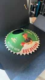 Oud reclame hoedje Becasinne, Ophalen