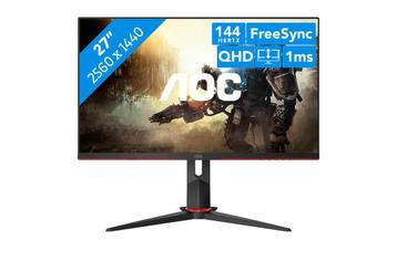 AOC Q27G2U/BK ecran gaming 27” 1440p 144hz incurvé 1ms QHD, Informatique & Logiciels, Moniteurs, Gaming, Enlèvement ou Envoi, Moins de 1 ms