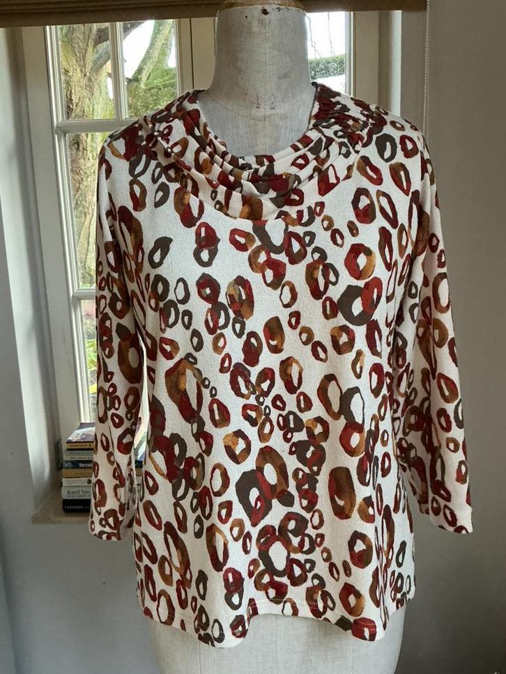 Bloesje van Julie Juliette, maat M, Kleding | Dames, Blouses en Tunieken, Zo goed als nieuw, Maat 38/40 (M), Bruin, Ophalen of Verzenden