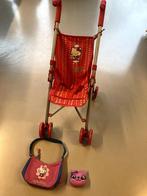 Buggy pliable + sac à main Hello Kitty pour 4 euros + repos, Utilisé, Enlèvement ou Envoi