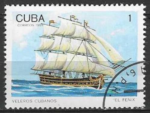 Cuba 1989 - Yvert 2954 - Cubaanse Zeilschepen (ST), Postzegels en Munten, Postzegels | Amerika, Gestempeld, Verzenden