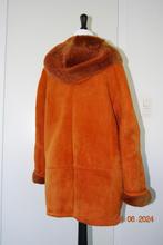 Manteau mouton retourné femme, Ophalen, Gedragen, Oranje