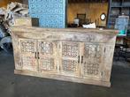 Uniek Nieuw Dressoir IBiza/Boho met de hand uitgesneden, Met deur(en), Ibiza/Boho/Botanisch, 150 tot 200 cm, Nieuw