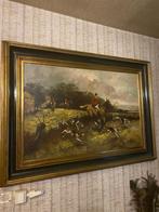Mooi klassiek schilderij jachttafereel G Parmentier, Antiek en Kunst, Ophalen