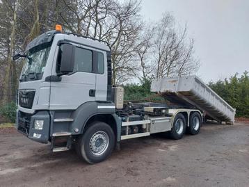 MAN TGS 33.460 6x4 abroller - BIG axle - motorPTO- 140k km!  beschikbaar voor biedingen