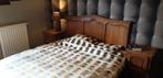 antiek houten slaapkamer, Maison & Meubles, Chambre à coucher | Chambres à coucher complètes, Queen size, Enlèvement, Utilisé
