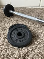 Halterstang + schijven Insportline (4x2,5kg), Sport en Fitness, Fitnessmaterialen, Ophalen, Gebruikt, Halterstangen