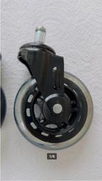 Zwenkwiel voor Bureaustoel Wielen 11mm x 22mm 5 Stuks, Zwart, Ophalen of Verzenden, Zo goed als nieuw, Gaming bureaustoel