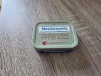 Metalen doosje medicijnen (Neostrepsils), Ophalen of Verzenden, Gebruikt, Overige
