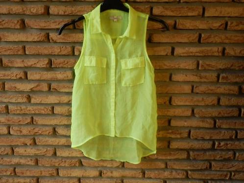 (10)- chemisier femme t.36 jaune fluo - berska -, Kleding | Dames, Blouses en Tunieken, Zo goed als nieuw, Maat 36 (S), Geel, Ophalen of Verzenden