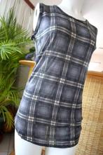 vintage dressing grijs getint T-shirt top, Vintage Dressing, Maat 42/44 (L), Ophalen of Verzenden, Zonder mouw