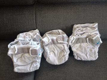 15 Wasbare luiers + 3 overbroekjes beschikbaar voor biedingen
