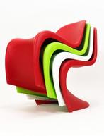 Meerdere originele Verner Panton design chair S-chair Vitra, Gebruikt, Ophalen of Verzenden