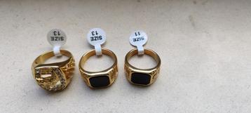 Gouden ring heren beschikbaar voor biedingen