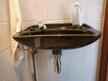 lavabo ou grand lave main vert crystal
