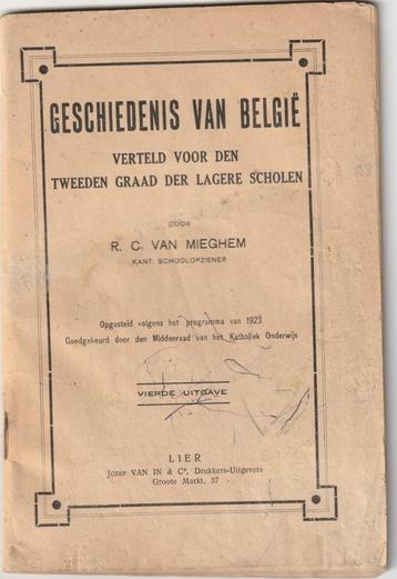 Geschiedenis van België opgesteld 1923-  4e uitgave beschikbaar voor biedingen