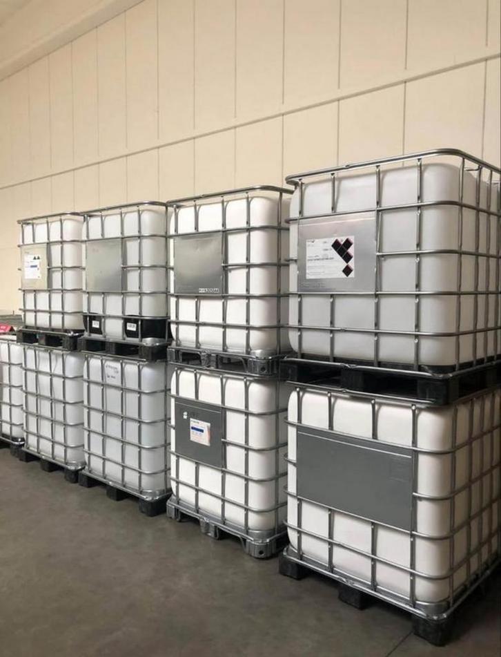 IBC 1000L ok voedsel, Tuin en Terras, Regentonnen, Zo goed als nieuw, Met kraantje, Ophalen