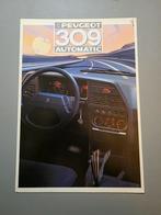 Brochure Peugeot 309 Automatic, Boeken, Auto's | Folders en Tijdschriften, Verzenden, Peugeot