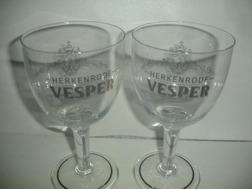 Bierglas Abdij Herkenrode Vesper, 0,33l. M24, Collections, Marques de bière, Comme neuf, Verre ou Verres, Autres marques, Enlèvement ou Envoi