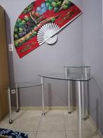 Très beau  bureau  en verre, Maison & Meubles, Armoires | Meubles ordinateur, Enlèvement, Comme neuf, Verre