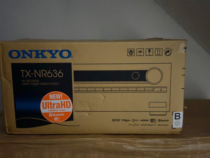 Onkyo TX-NR636, Audio, Tv en Foto, Versterkers en Ontvangers, Zo goed als nieuw, Stereo, Ophalen