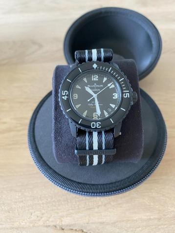 Montre Blancpain x Swatch Ocean of Storms, Montre-bracelet, Enlèvement ou Envoi, Swatch, Comme neuf