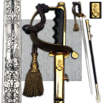  🚨ZELDZAME ORIGINELE AERONAVAL ITALIAANSE SABEL POST-WW2 beschikbaar voor biedingen