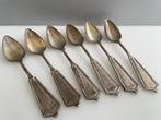 Zes zilveren 835 koffielepeltjes uit 1900 van J. Schijfsma, Antiek en Kunst, Verzenden, Zilver