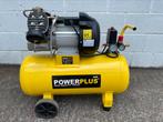 Compresseur Powerplus, Comme neuf, Mobile, 25 à 100 litres, 200 à 400 litres/min