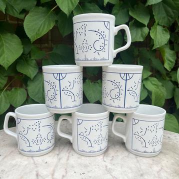 6 vintage mugs Boch Copenhague Seca beschikbaar voor biedingen