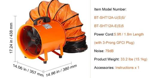 vevor bouw ventilator nieuw in doos, Elektronische apparatuur, Ventilatoren, Nieuw, Vloerventilator, Ophalen of Verzenden
