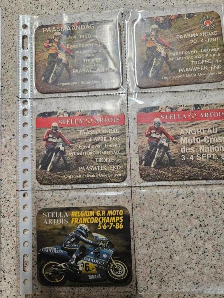 Sous-verres à bière Rally, motocross, Stella Artois, Enlèvement ou Envoi