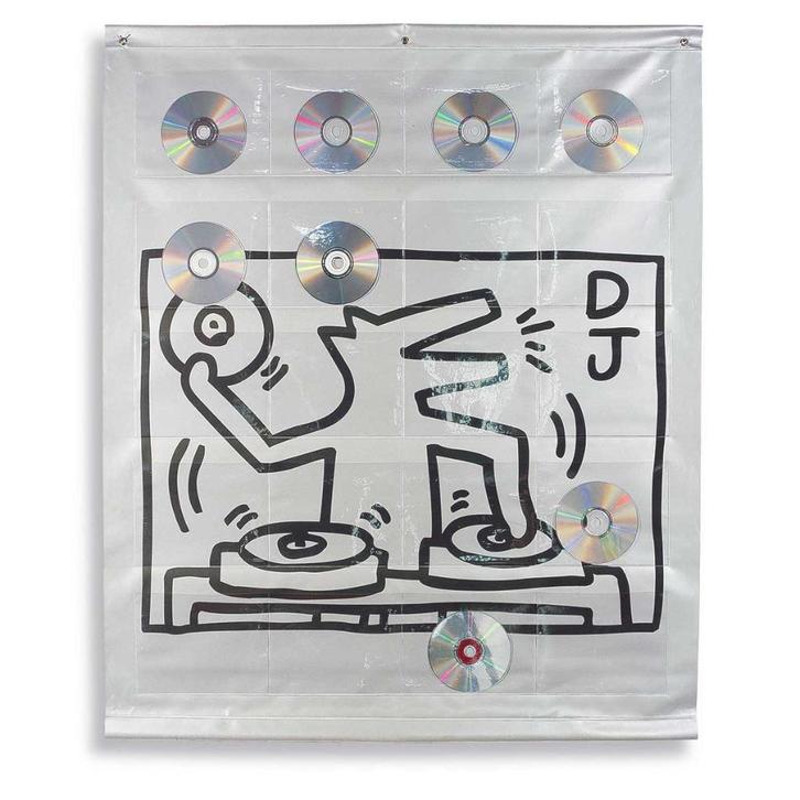 Keith Haring vinyl cd-houder 80 x 100 cm, Verzamelen, Overige Verzamelen, Nieuw, Ophalen of Verzenden